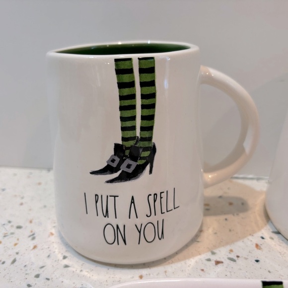 Rae Dunn Halloween Witch Mugs & Tray Dish I Put A Spell On You The Witch Is In - Picture 3 of 14